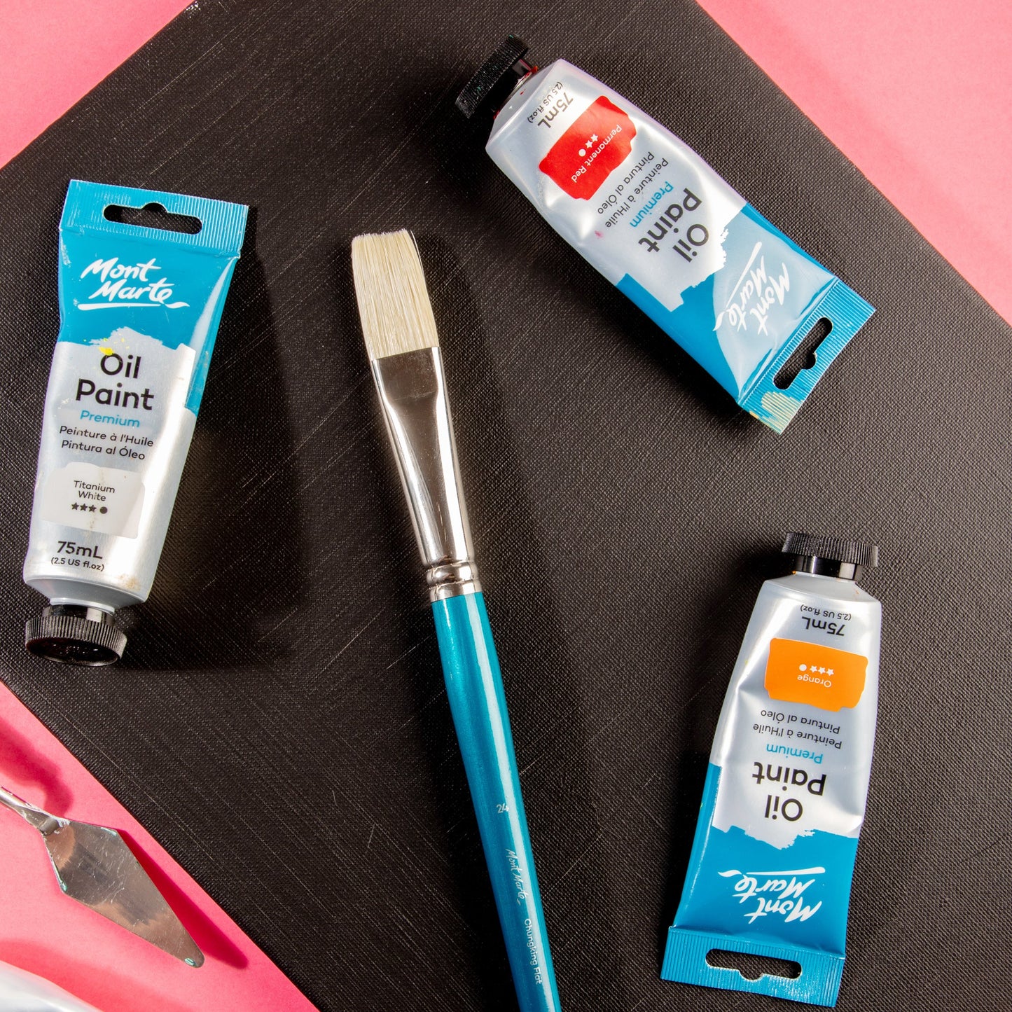 Mont Marte Artist Brush Oil Chungking Flat 24