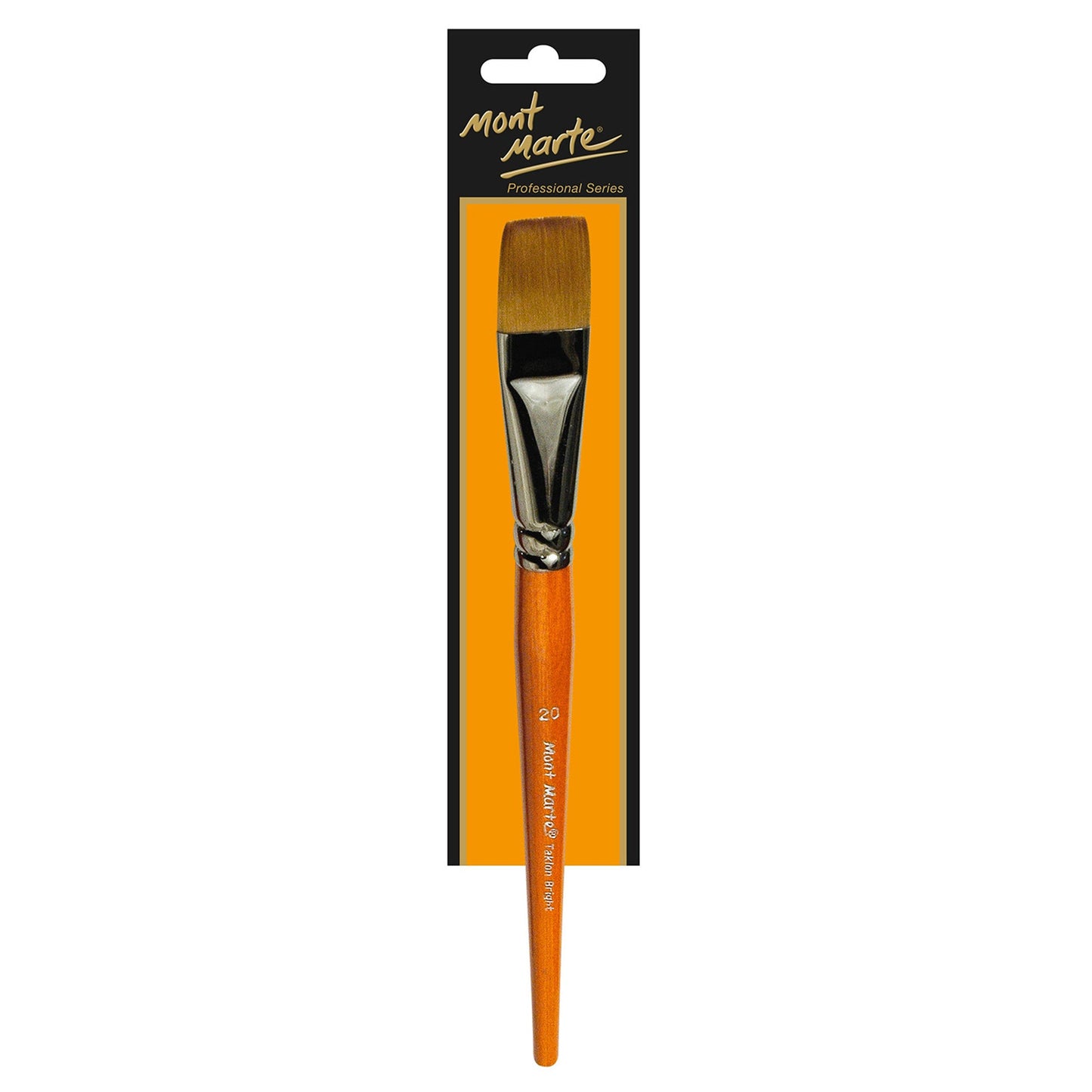 Mont Marte Artist Brush Acrylic Taklon Bright Short 20