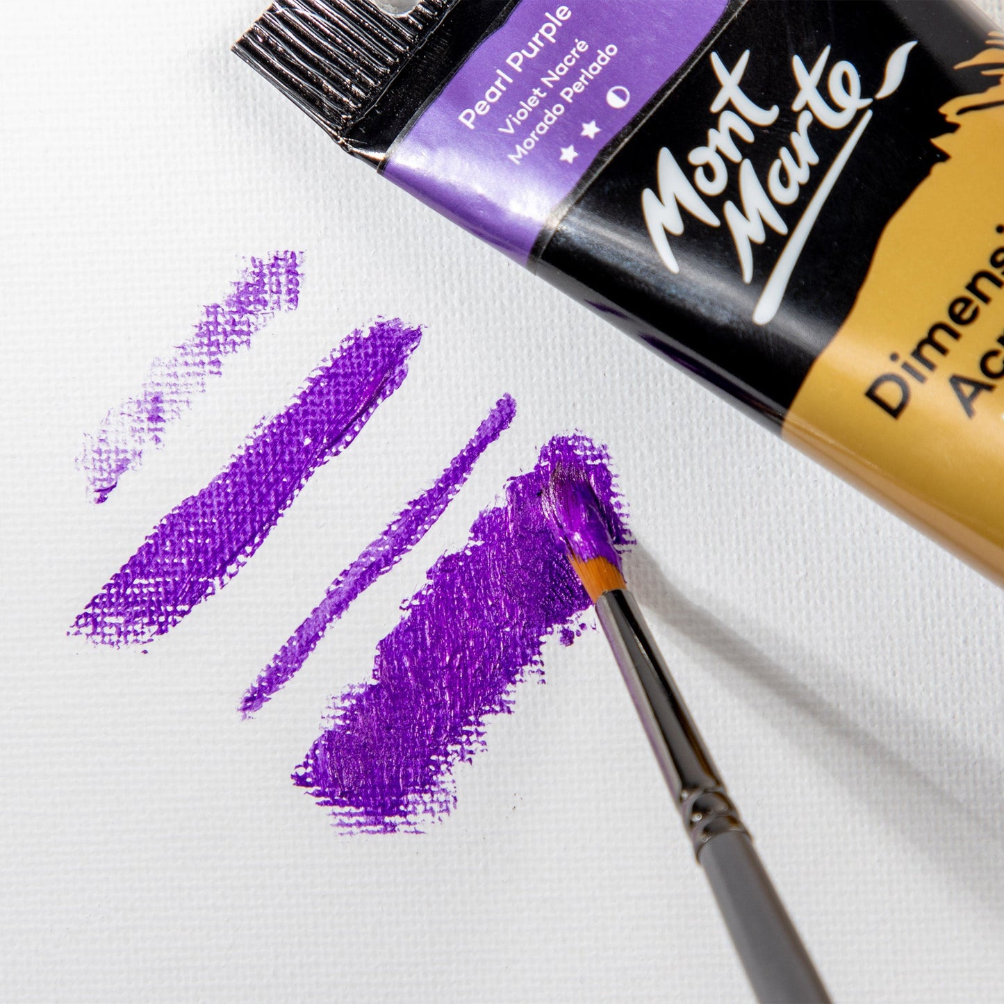 Mont Marte Artist Brush Acrylic Taklon Round 6