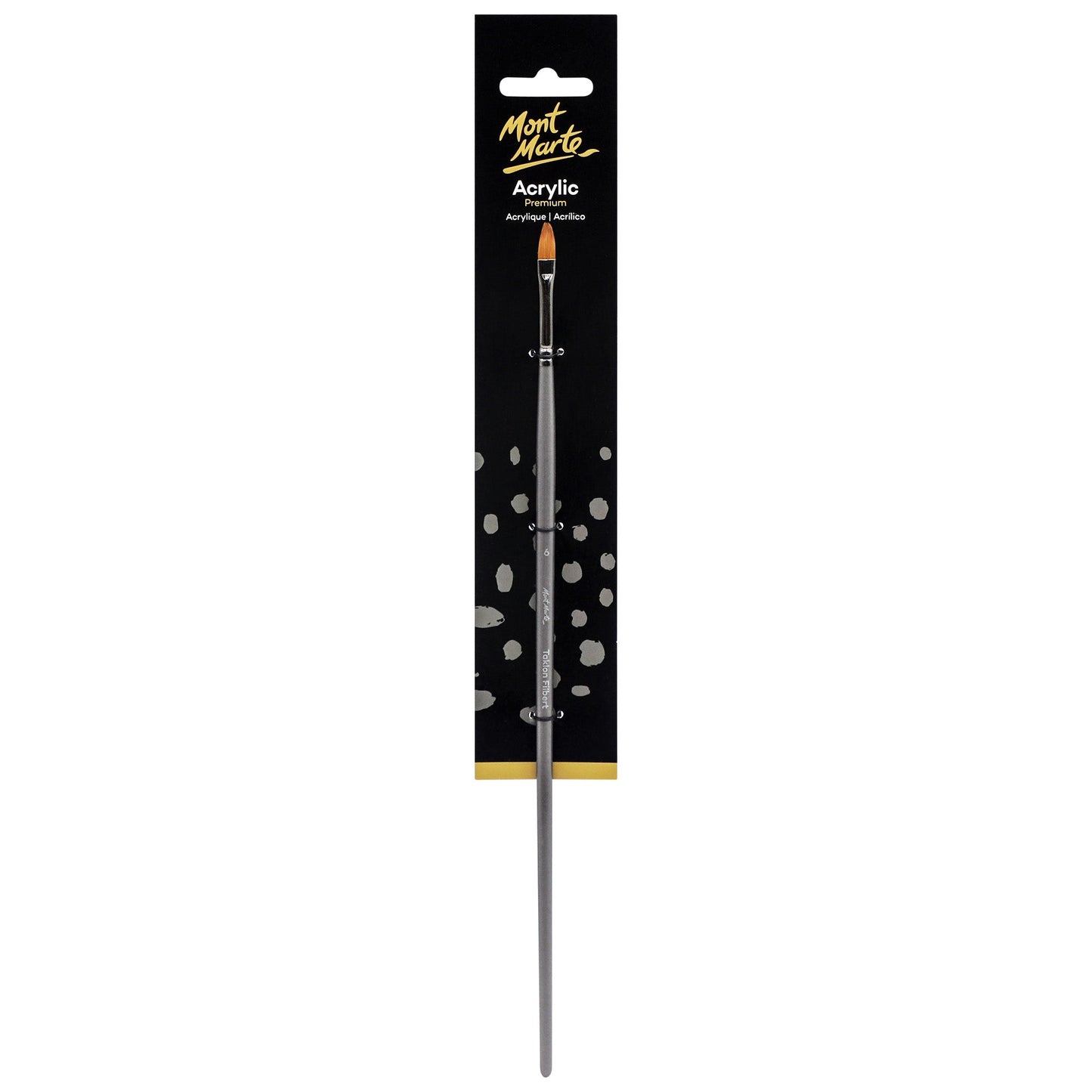 Mont Marte Artist Brush Acrylic Taklon Filbert 6