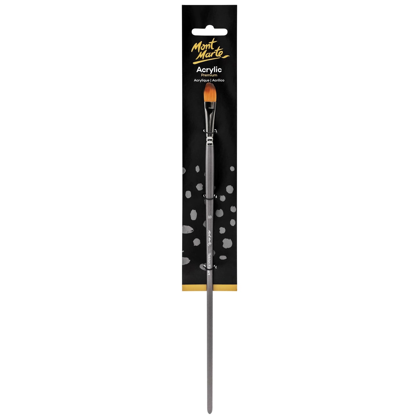 Mont Marte Artist Brush Acrylic Taklon Filbert 10