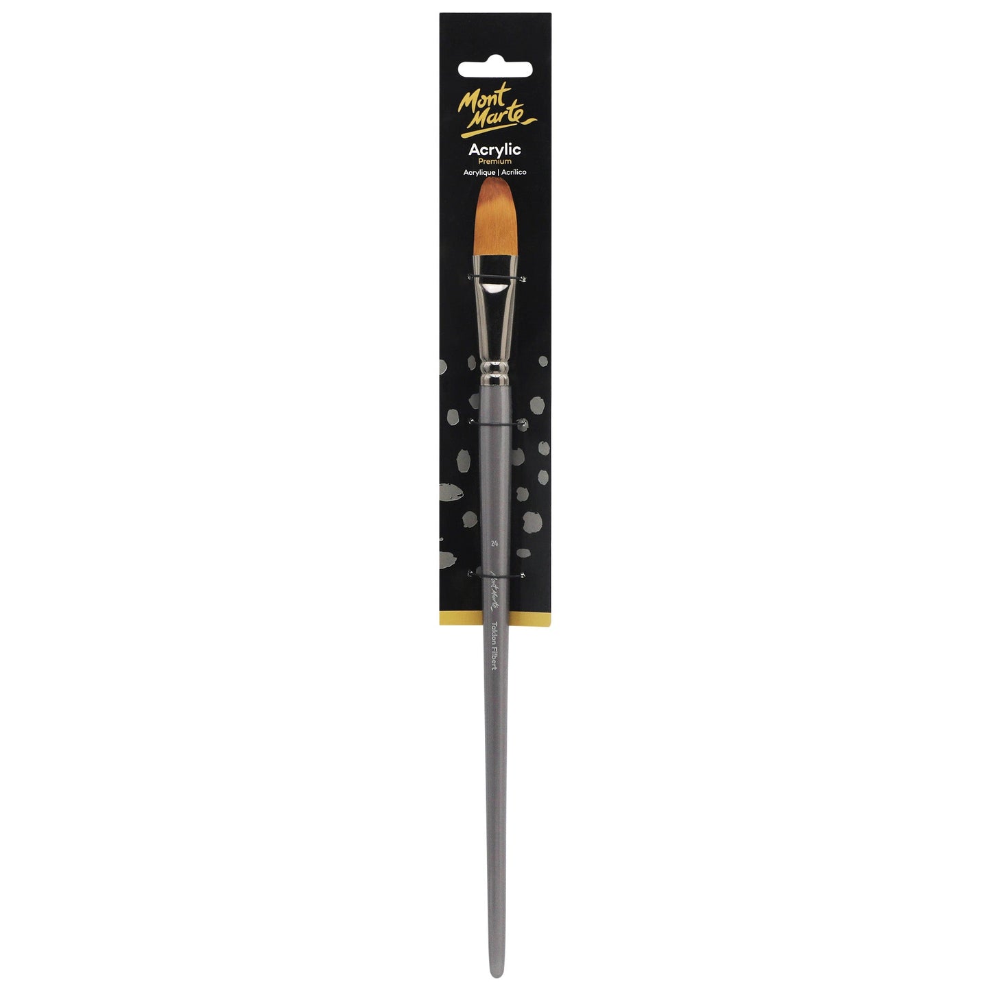 Mont Marte Artist Brush Acrylic Taklon Filbert 24
