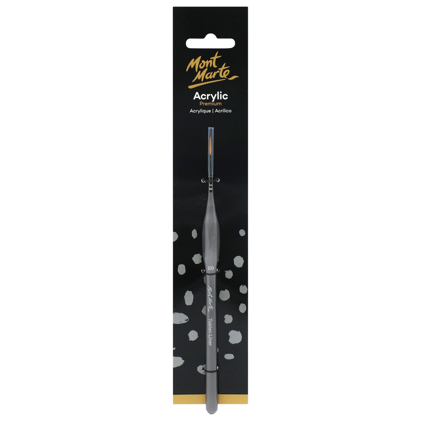 Mont Marte Artist Brush Acrylic Taklon Liner 2/0