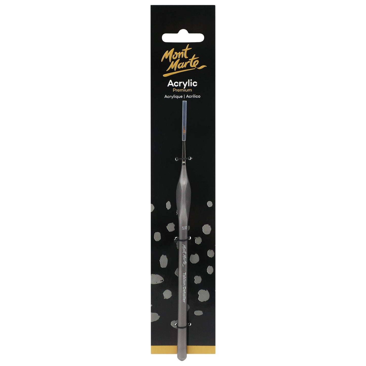 Mont Marte Artist Brush Acrylic Taklon Detailer 5/0