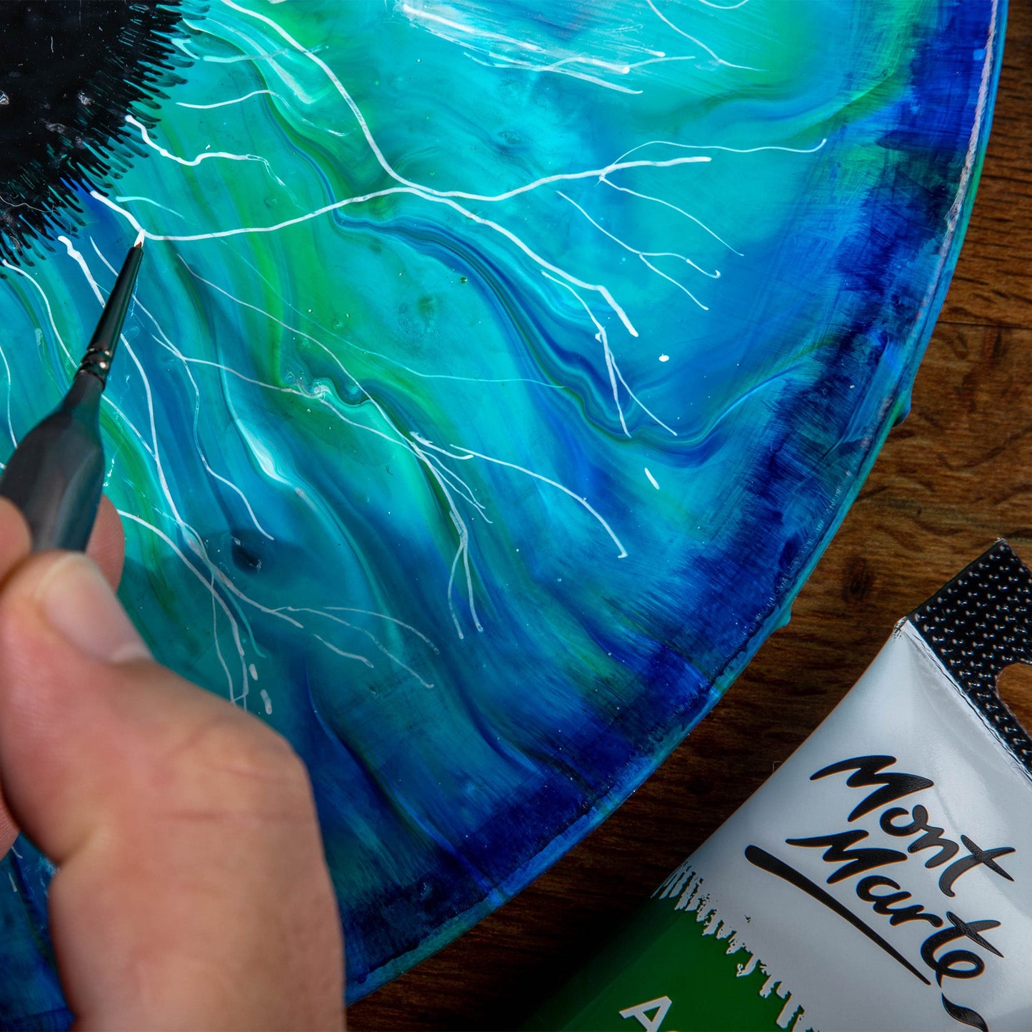 Mont Marte Artist Brush Acrylic Taklon Detailer 5/0