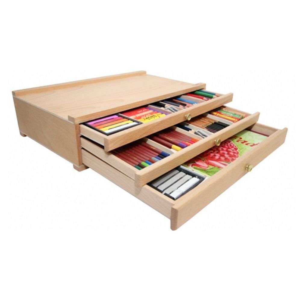 Mont Marte 3 Drawer Pastel Storage Box