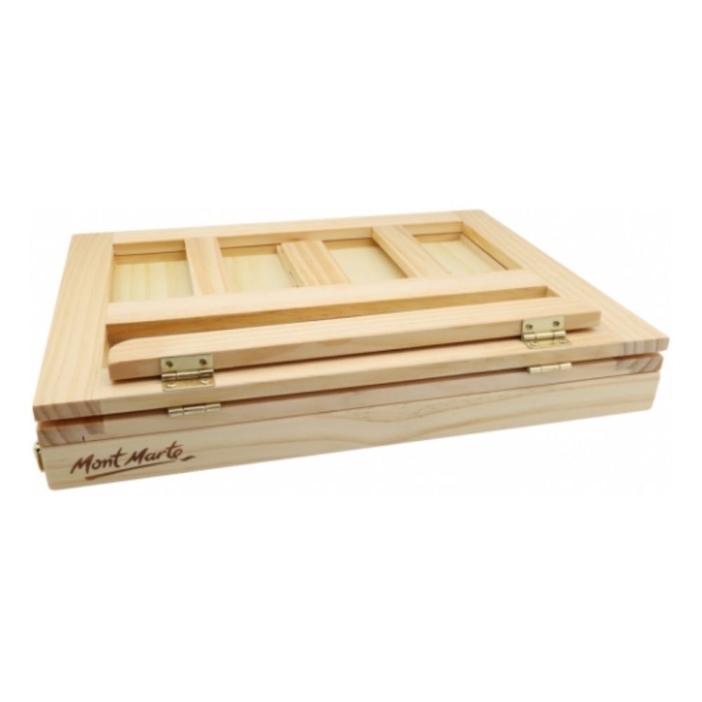 Mont Marte Desk Easel - Compact Tabletop Easel w/Drawer Pine Wood