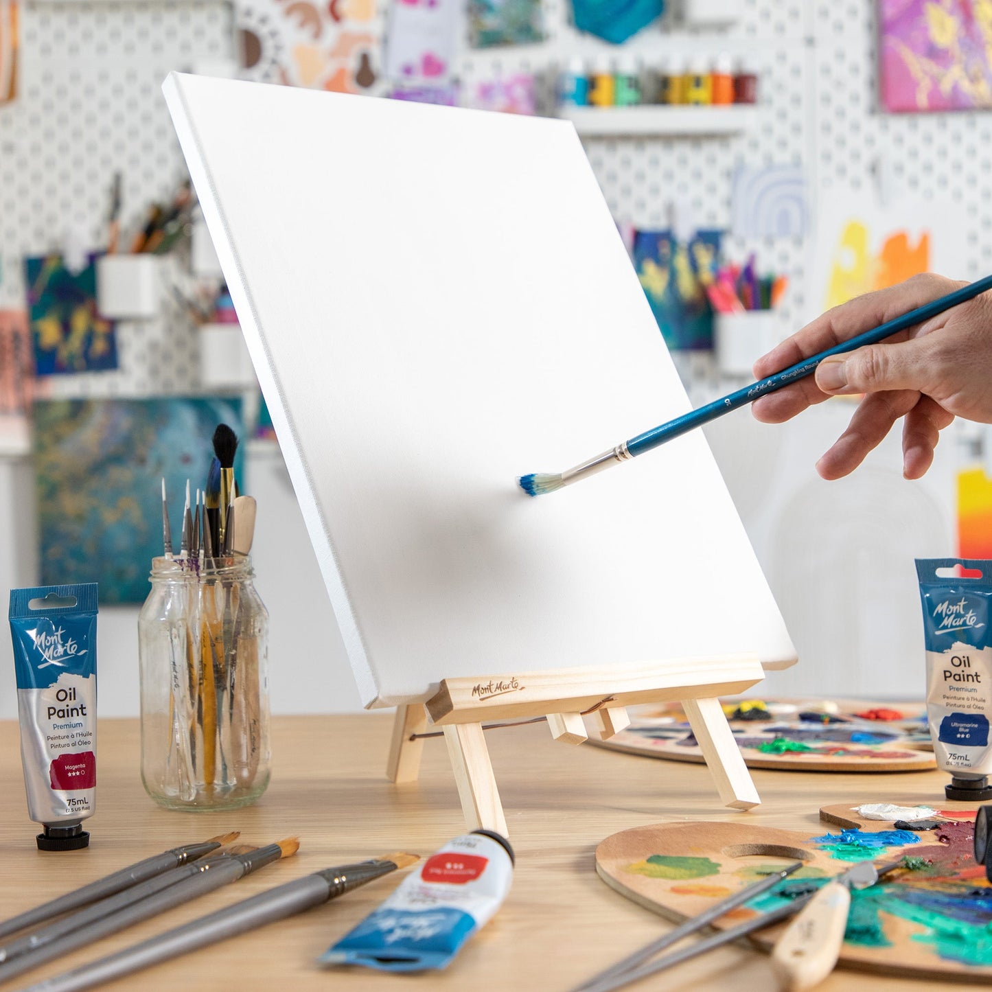 Mont Marte Discovery Easel with Canvas 30x40cm - Large
