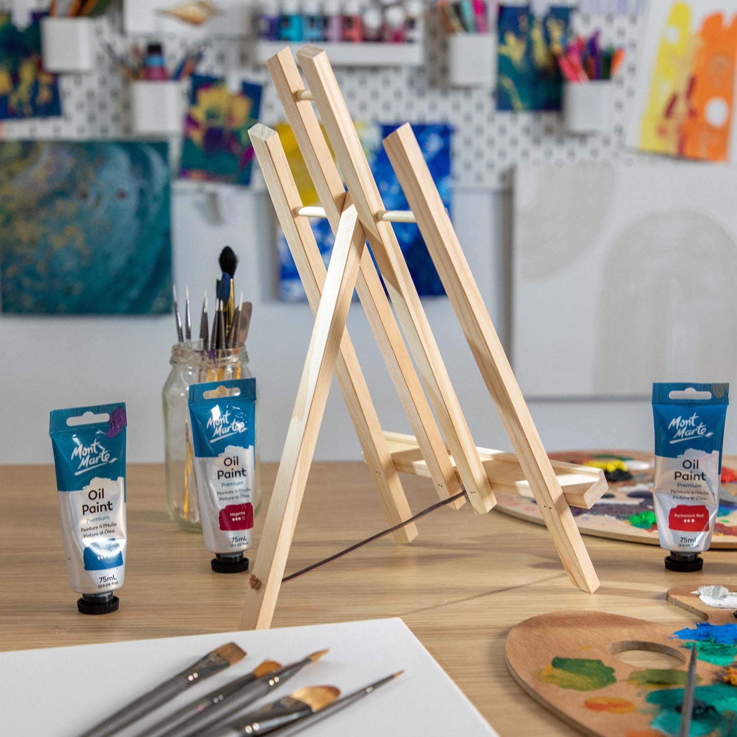Mont Marte Discovery Easel with Canvas 30x40cm - Large