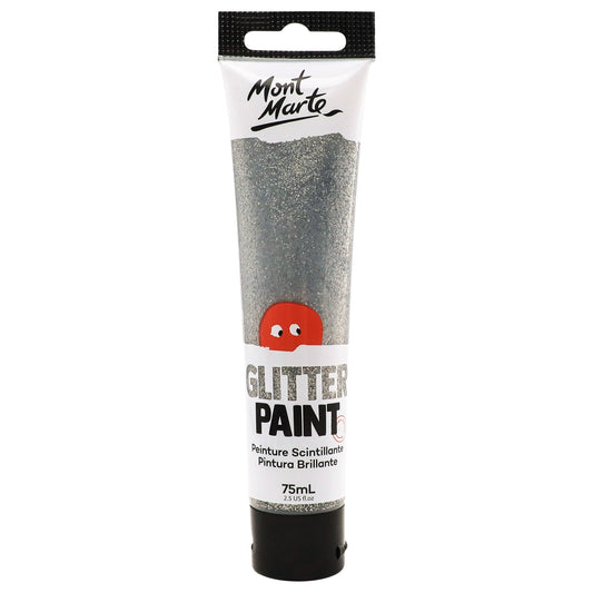 Mont Marte Kids - Glitter Paint 75ml - Silver