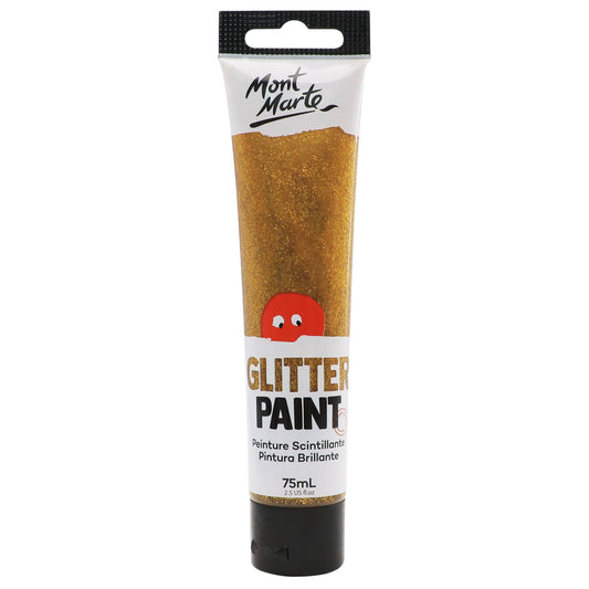 Mont Marte Kids - Glitter Paint 75ml - Gold