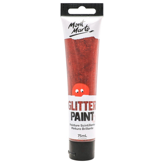 Mont Marte Kids - Glitter Paint 75ml - Red