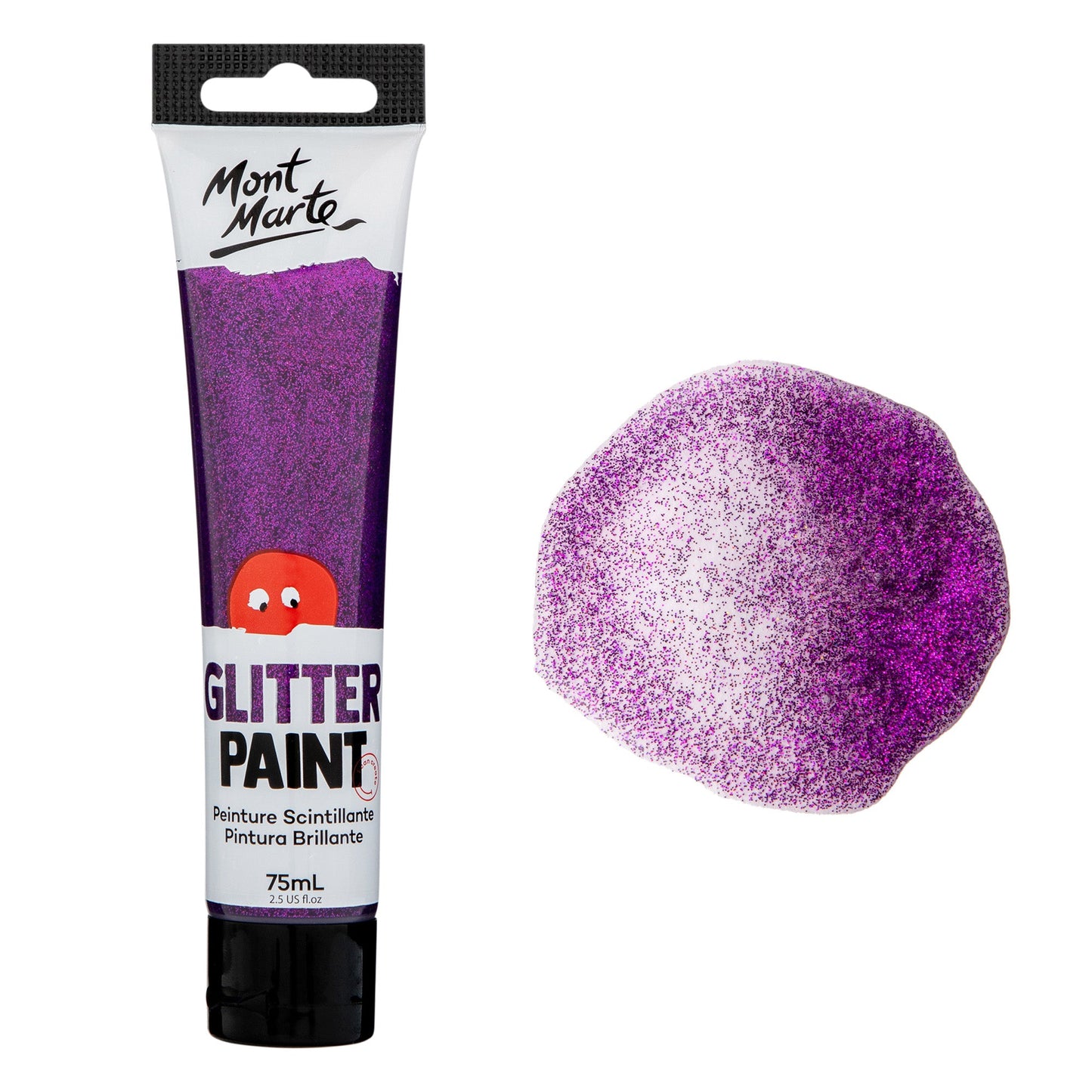 Mont Marte Kids - Glitter Paint 75ml - Purple