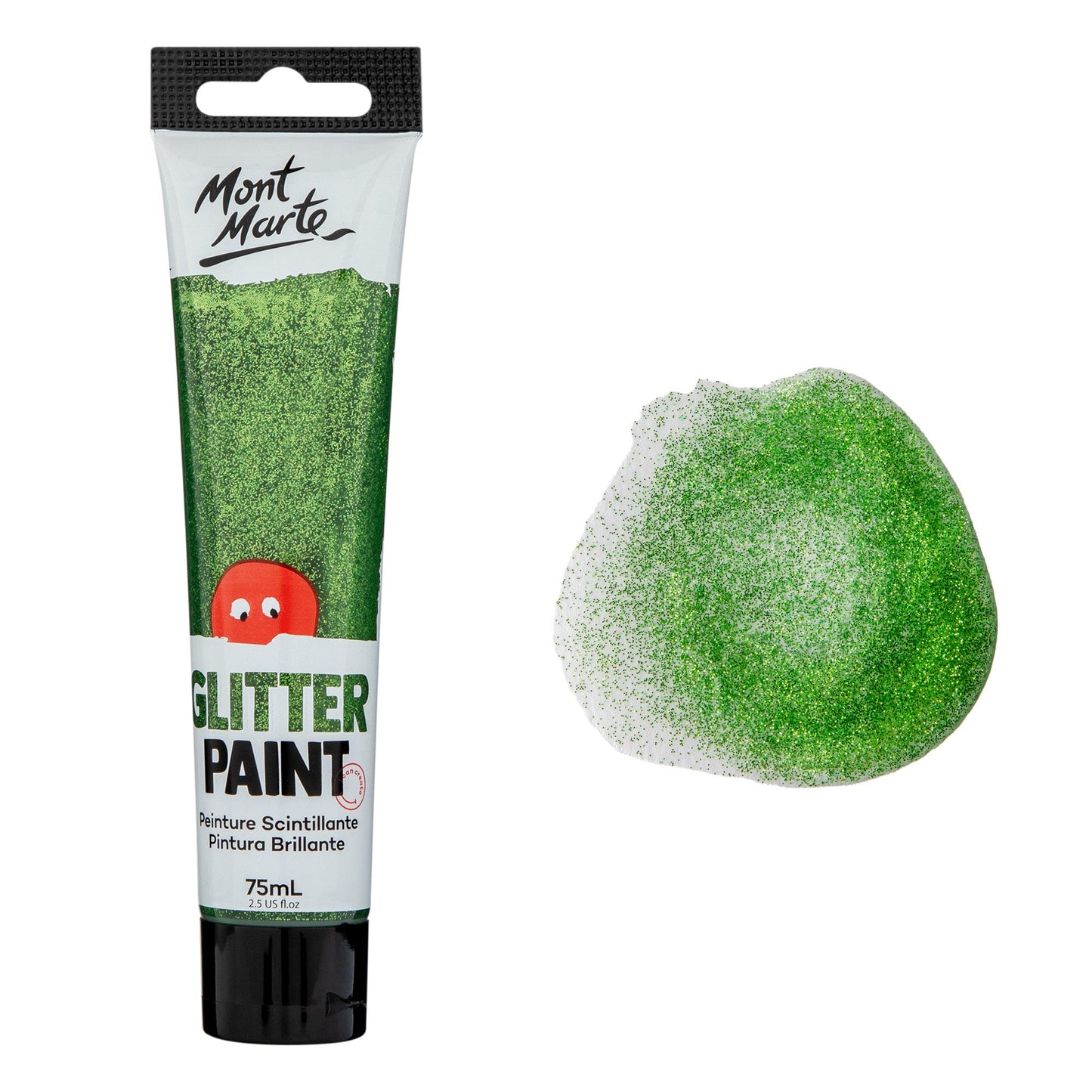 Mont Marte Kids - Glitter Paint 75ml - Light Green