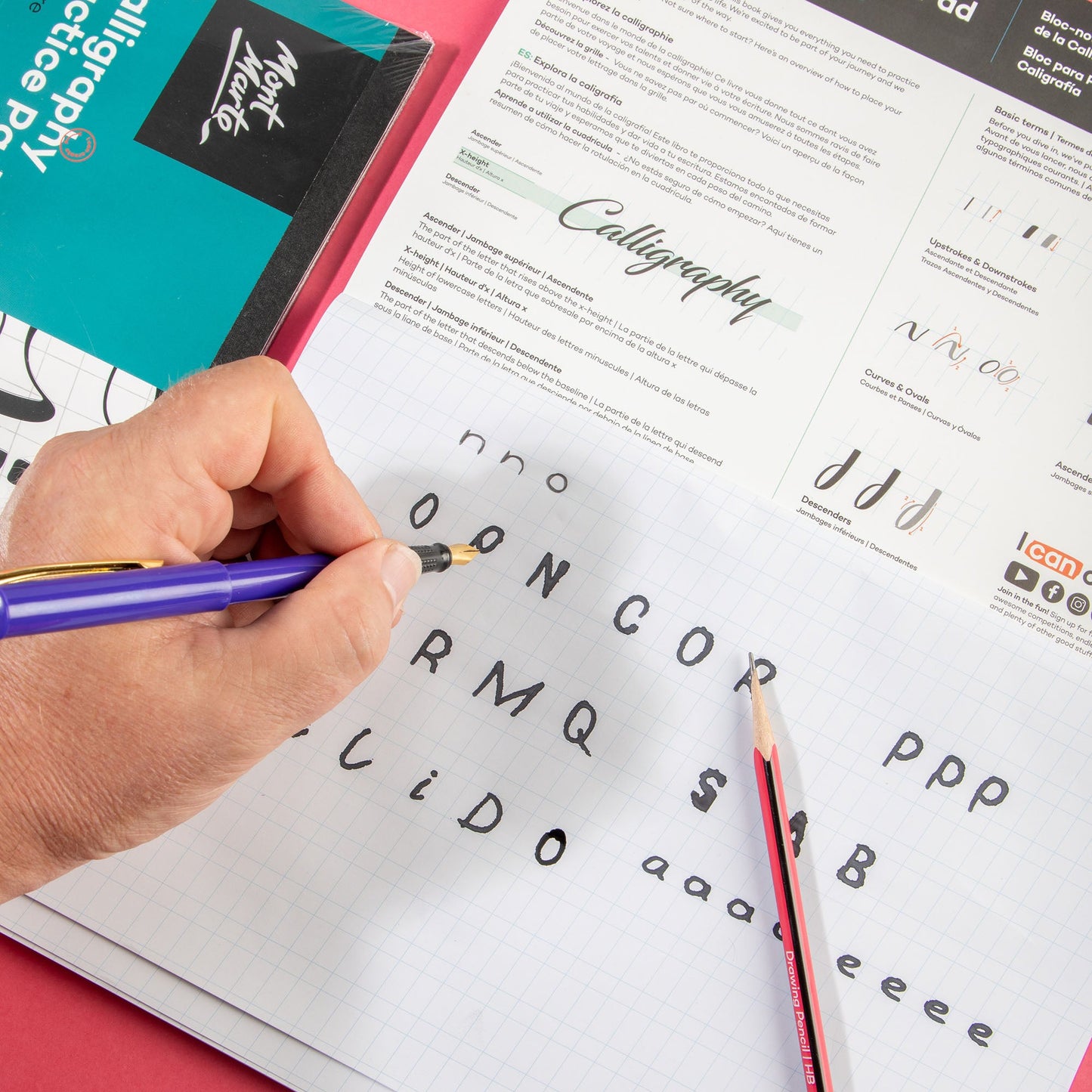 Mont Marte Calligraphy Workbook A4 70gsm 50 Sheet