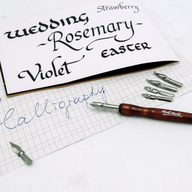 Mont Marte Calligraphy Set - Dip Pen 9 Nibs