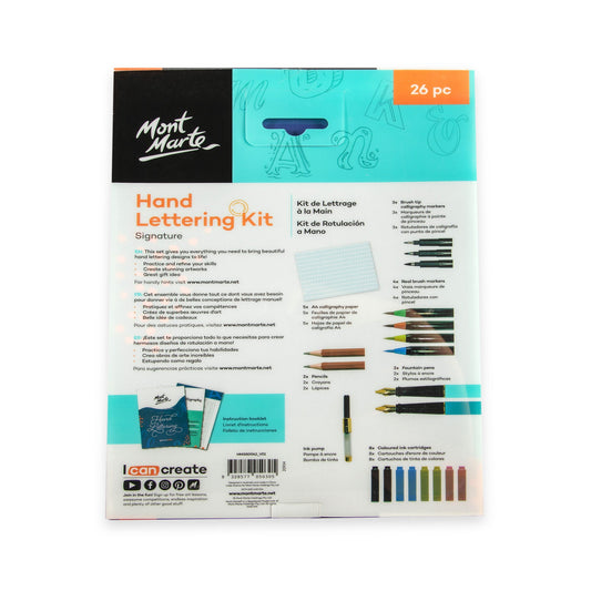 Mont Marte Signature Hand Lettering Kit 26pc