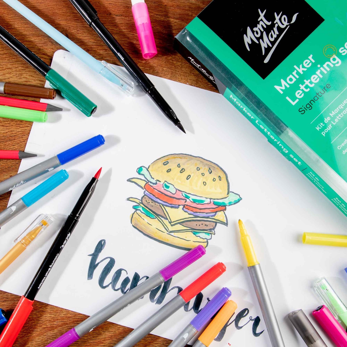 Mont Marte 34 pc Marker Lettering Set