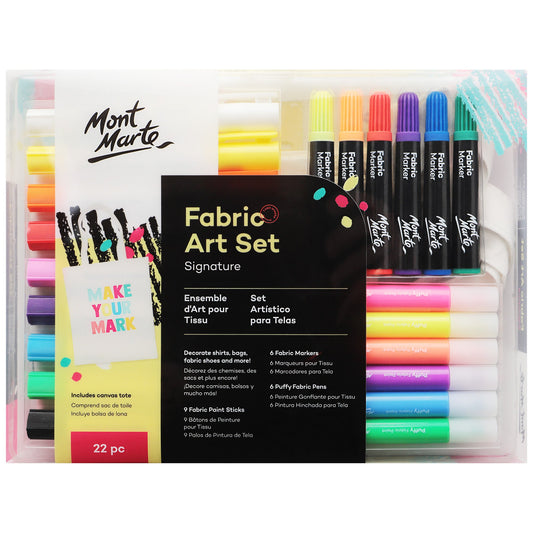 Mont Marte Signature Fabric Art 22pc Set