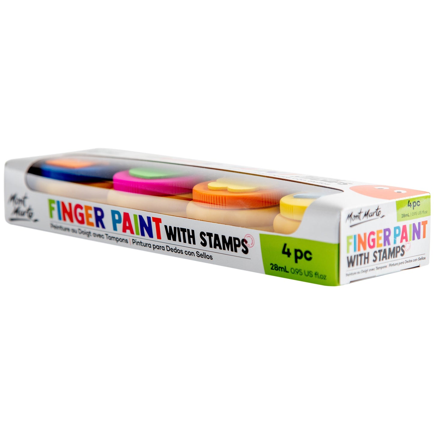 Mont Marte Kids - Colour Finger Paints with Stamp