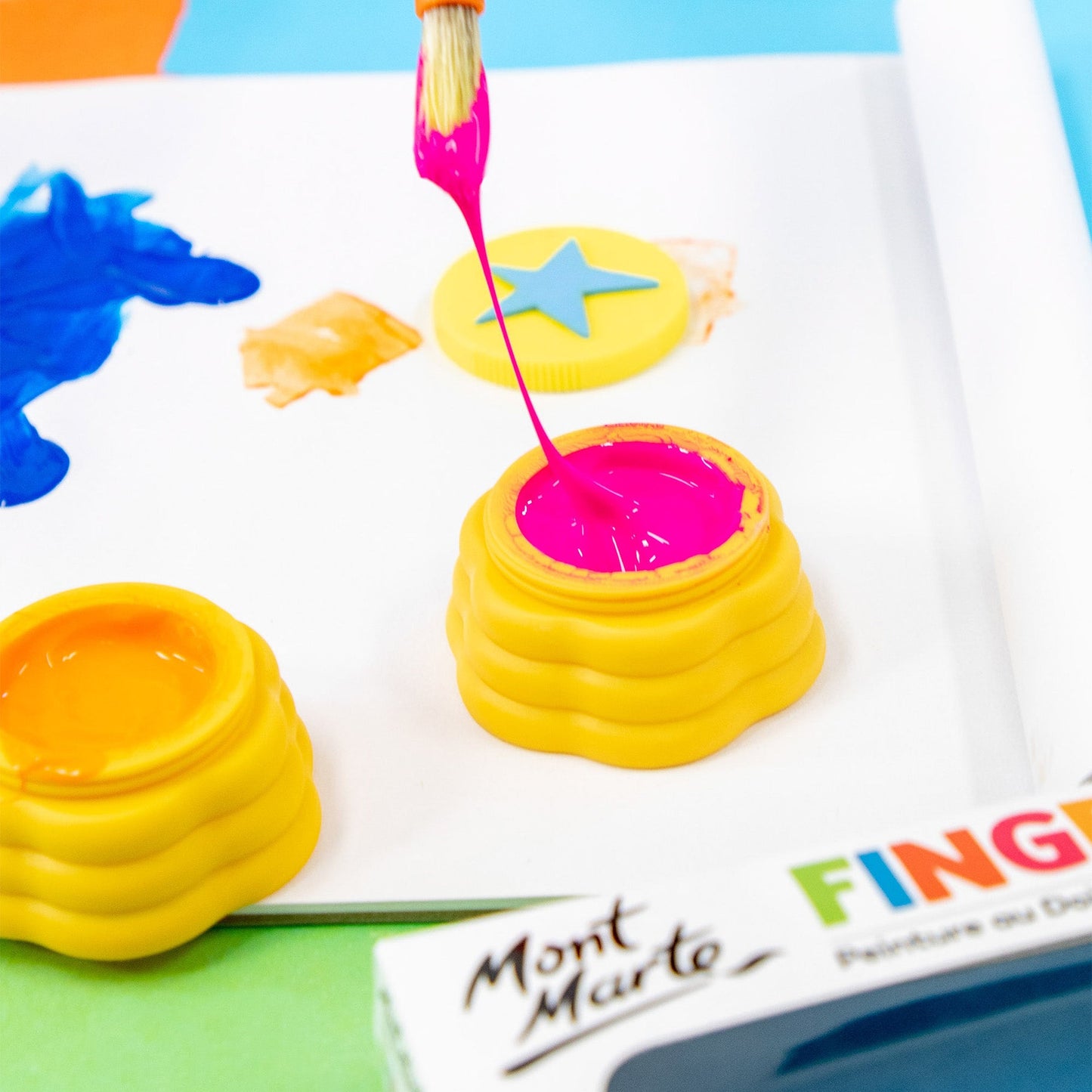 Mont Marte Kids - Colour Finger Paints with Stamp