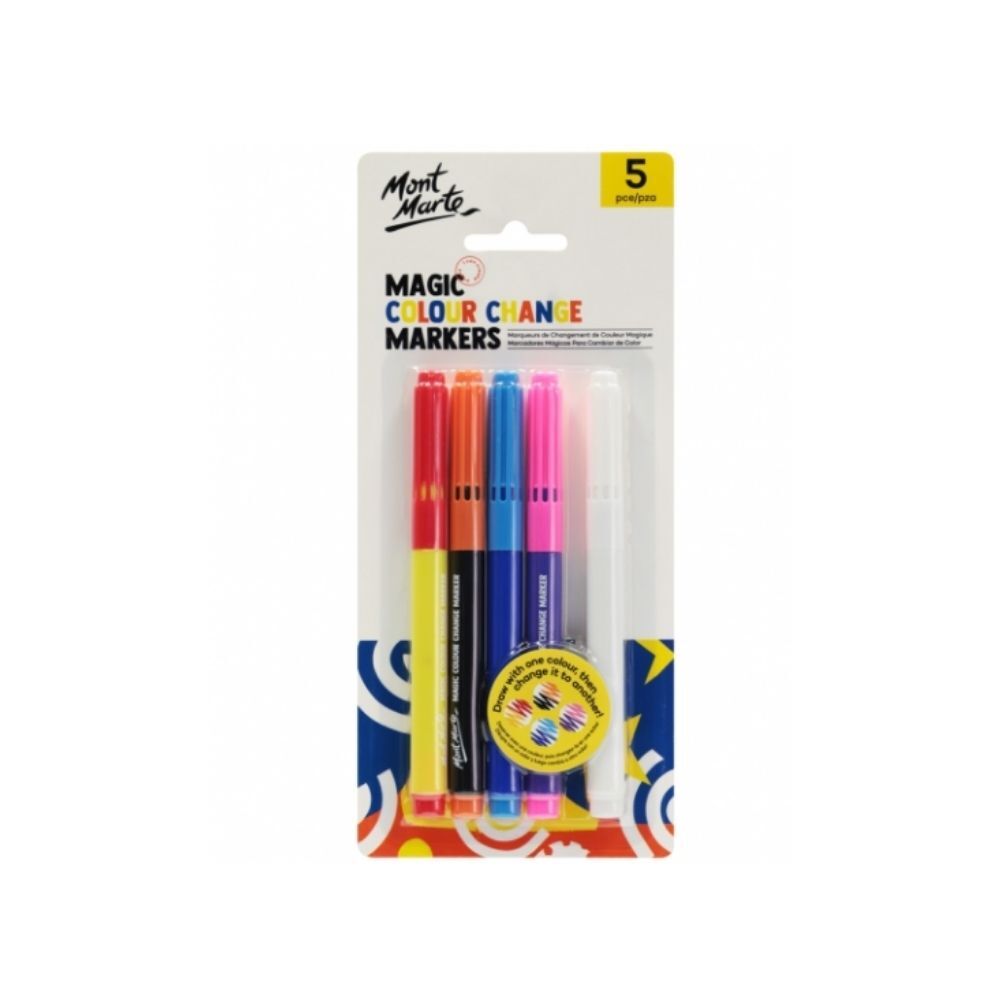 Mont Marte Kids - Magic Colour Change Markers Pk5