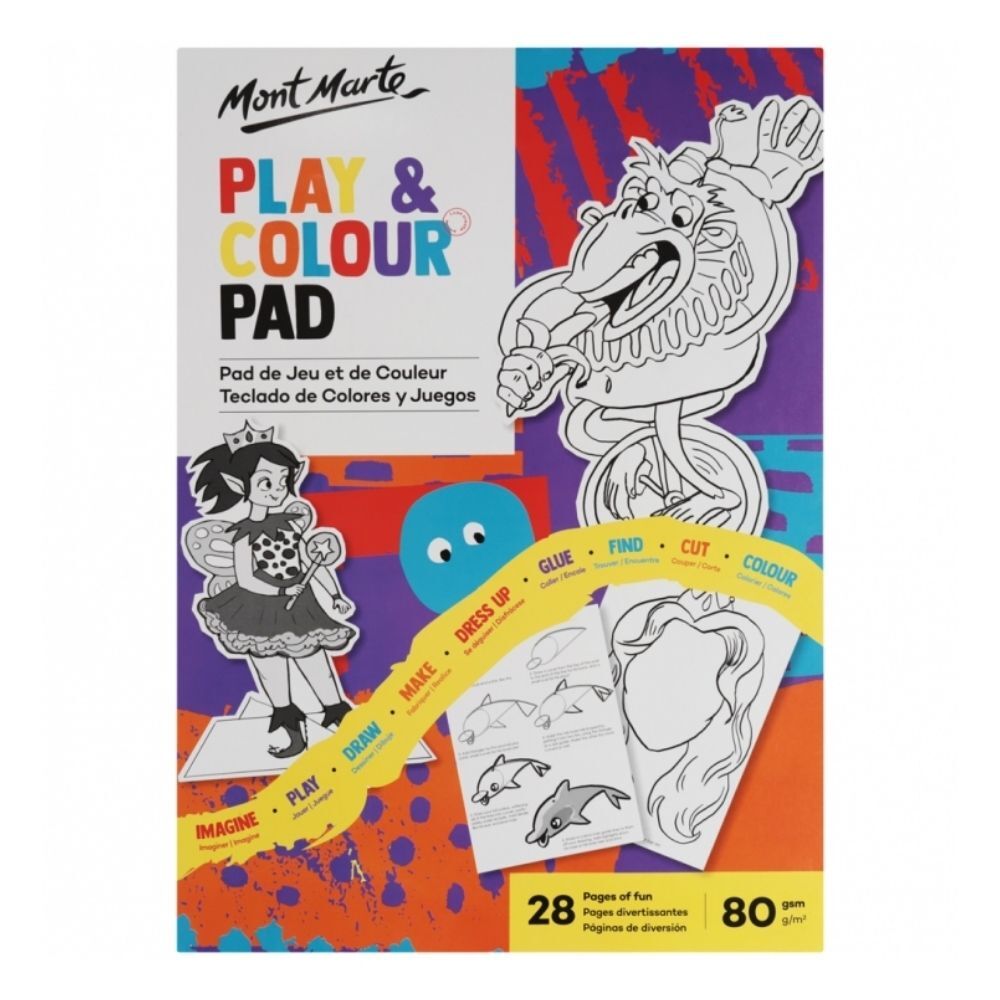 Mont Marte Kids - Play and Colour Pad A4