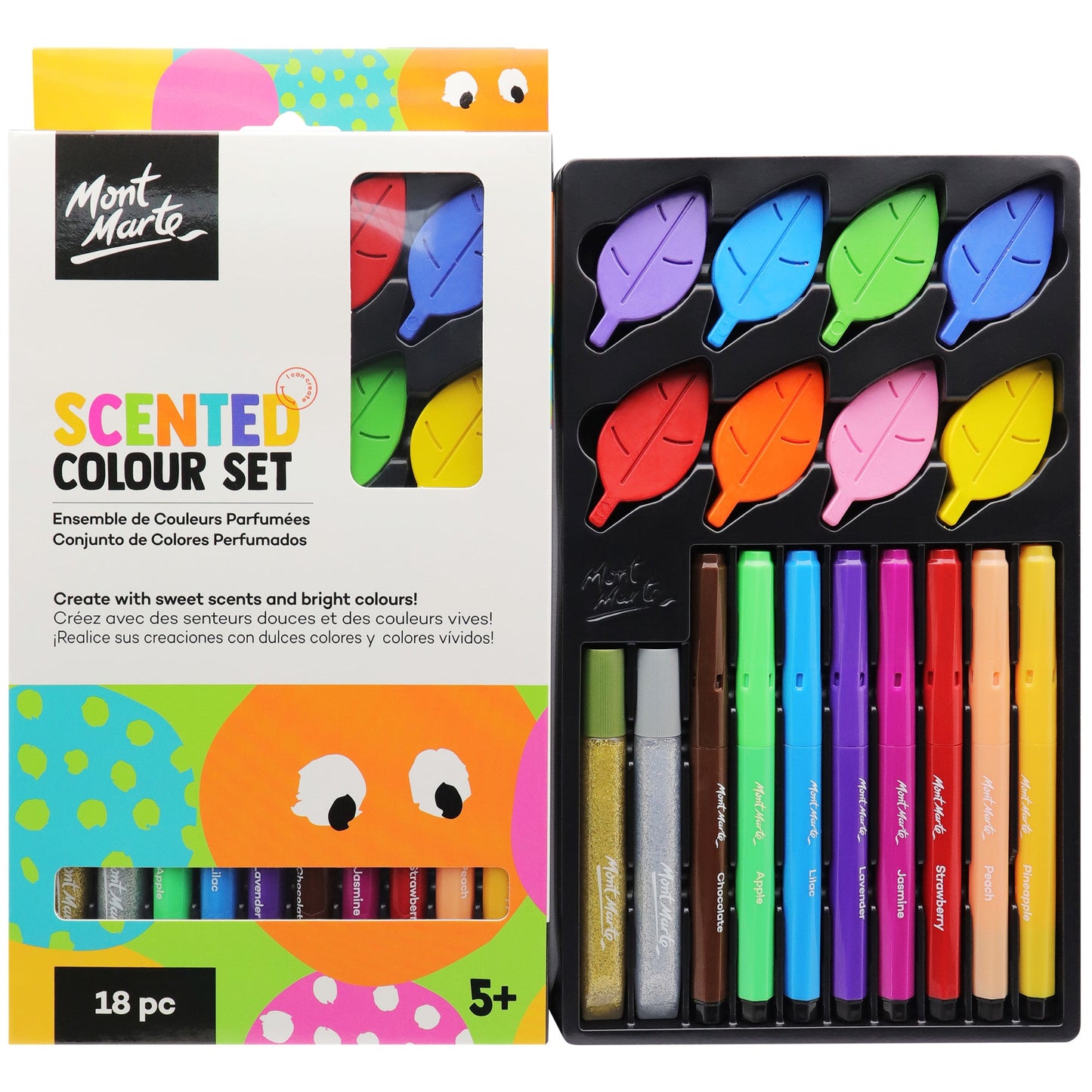 Mont Marte Kids - Scented Colouring And Paint Art Set 18pc