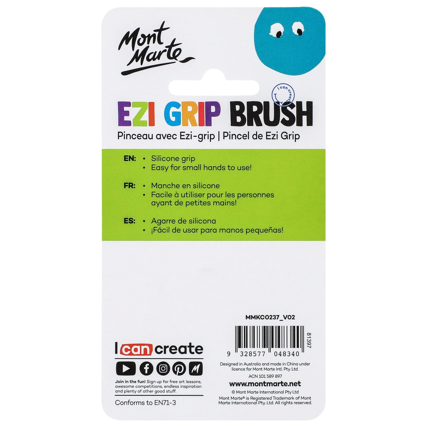 Mont Marte Kids - Ezi Grip Brush