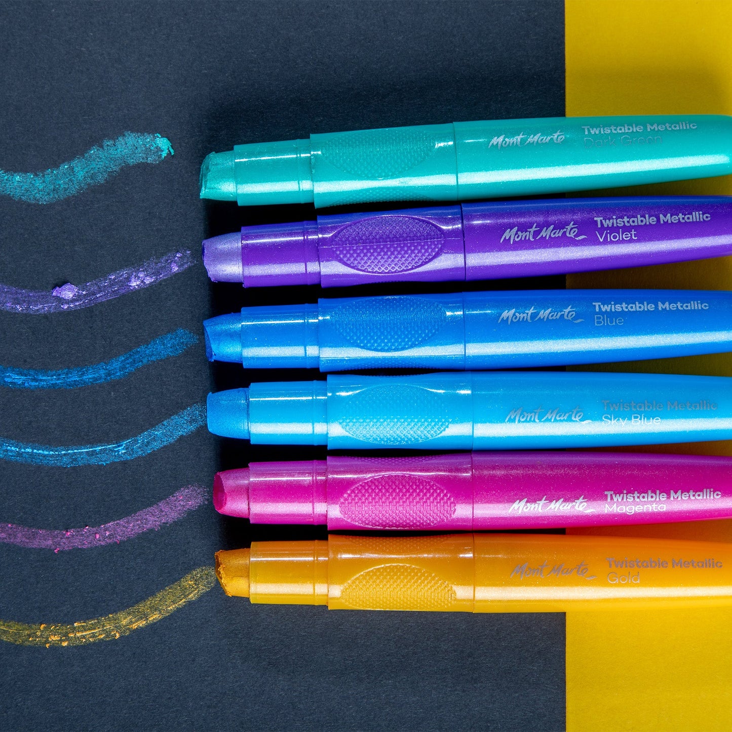 Mont Marte Metallic Colouring Set 28pc - Pencils, Markers and More
