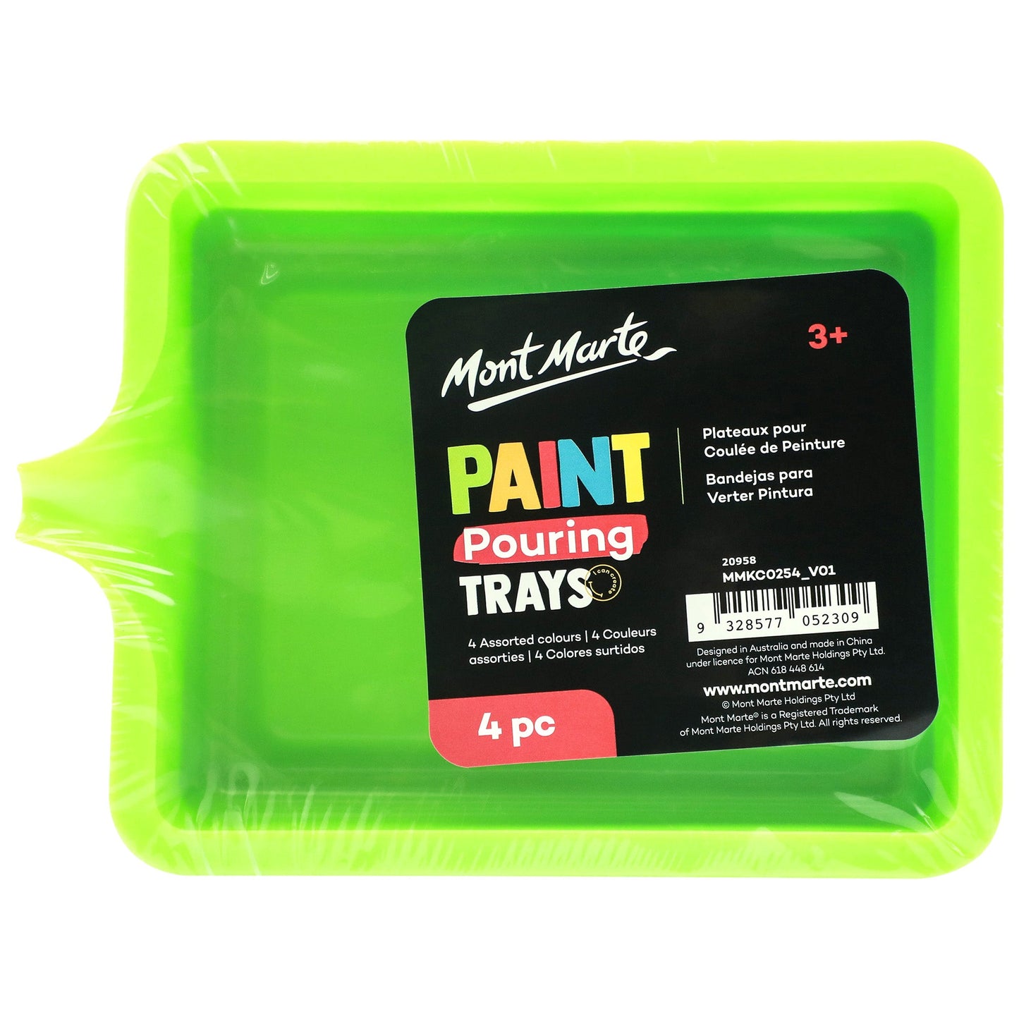 Mont Marte Paint Pouring Trays 4pc