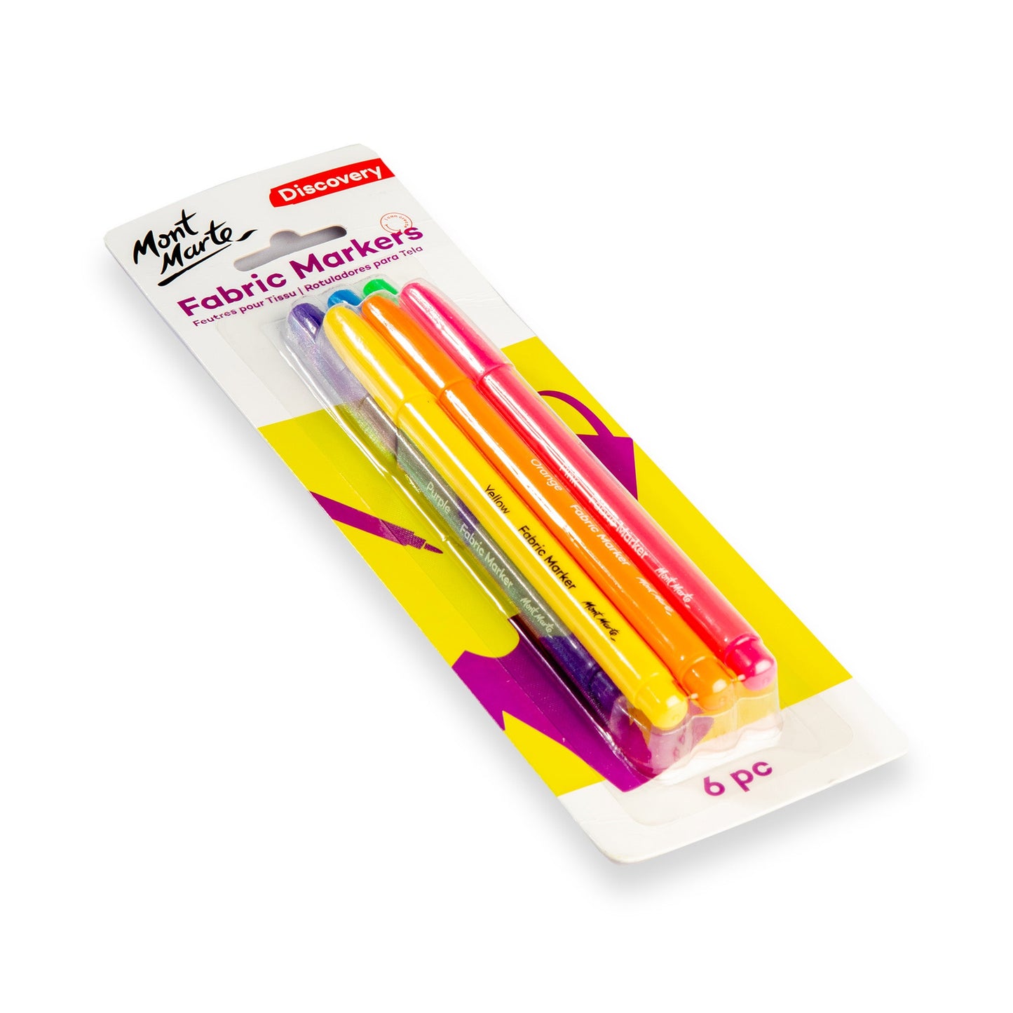 Mont Marte Discovery Fabric Markers 6pc