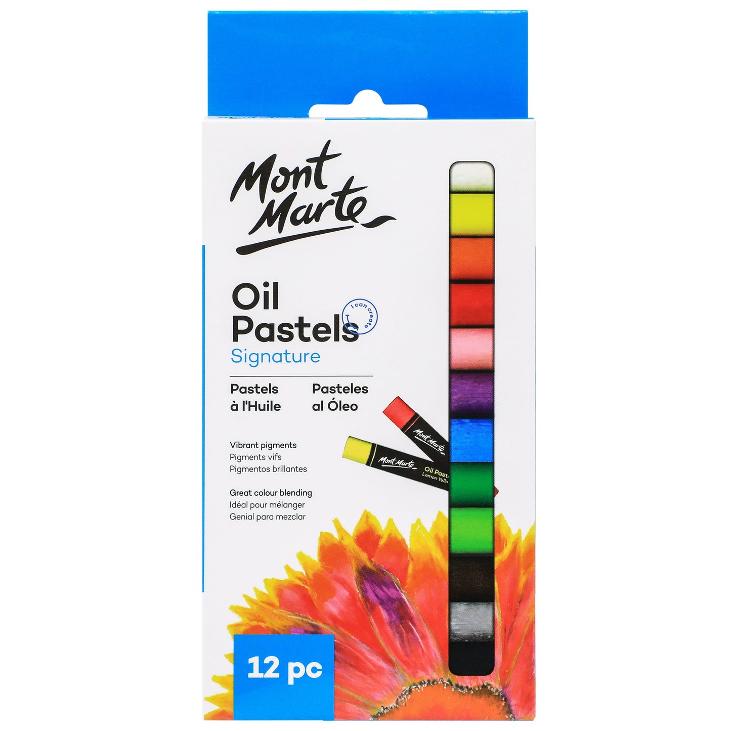 Mont Marte Oil Pastels 12pc