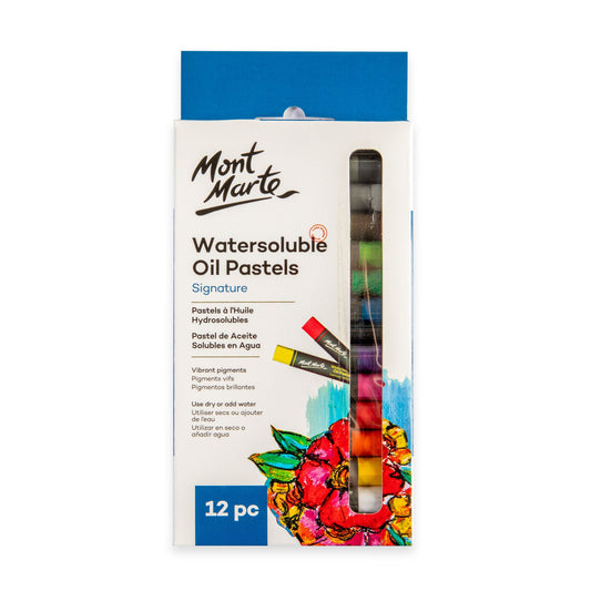 Mont Marte Watersoluble Oil Pastels 12pc