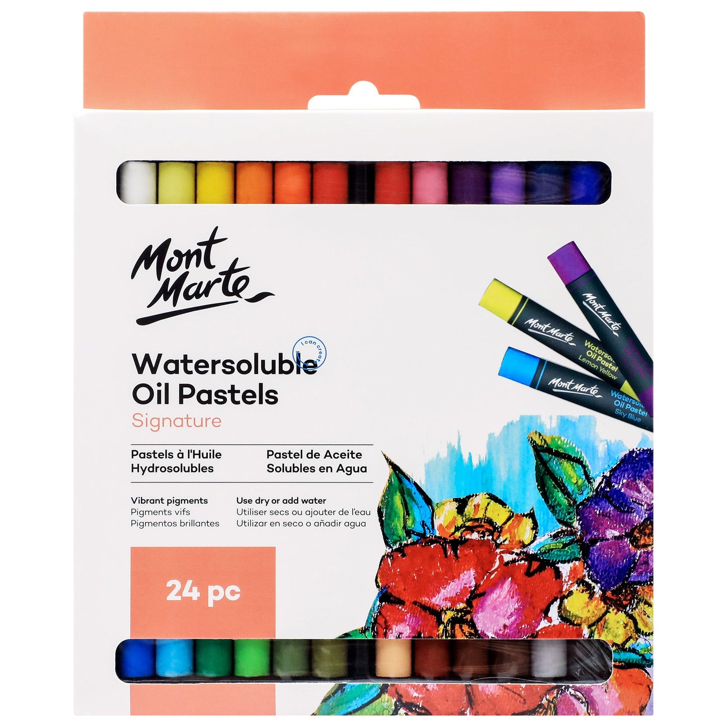 Mont Marte Watersoluble Oil Pastels 24pc