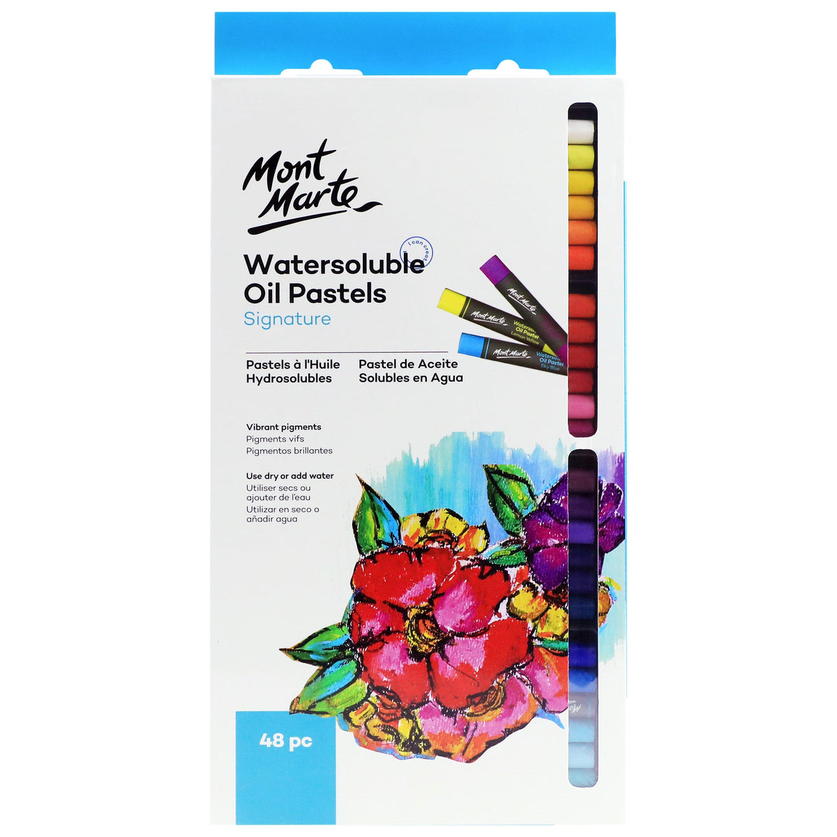 Mont Marte Watersoluble Oil Pastels 48pc