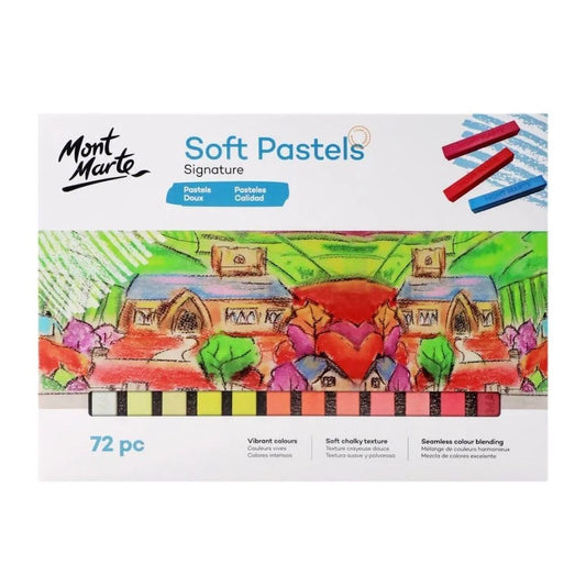 Mont Marte Signature Square Soft Pastels 72pc