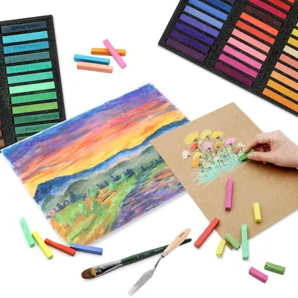Mont Marte Signature Square Soft Pastels 72pc