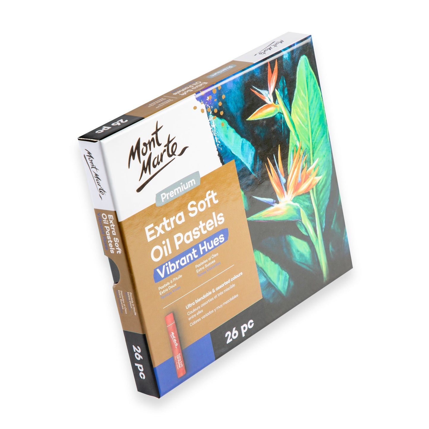 Mont Marte Premium Extra Soft Oil Pastels Vibrant Hue 26pc