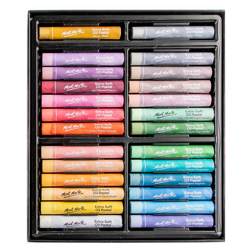 Mont Marte Premium Extra Soft Oil Pastels Macaron Hue 26pc