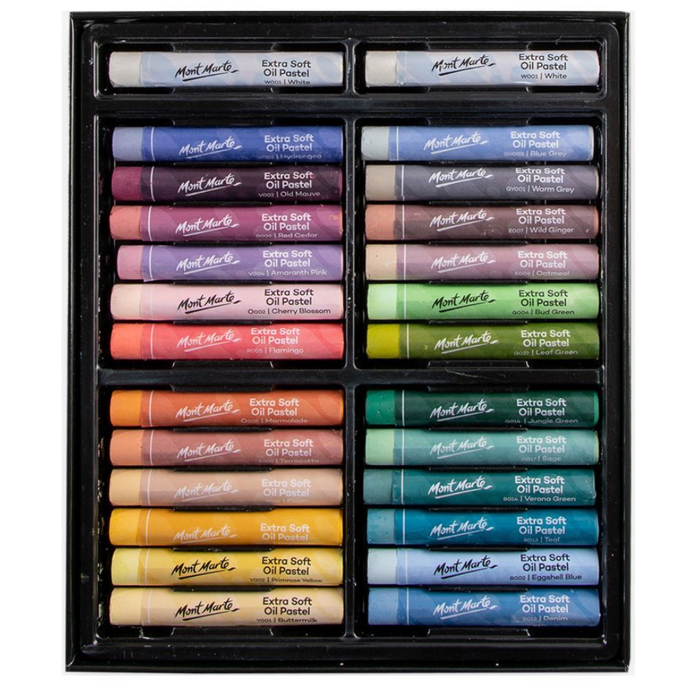 Mont Marte Premium Extra Soft Oil Pastels Natural Hue 26pc