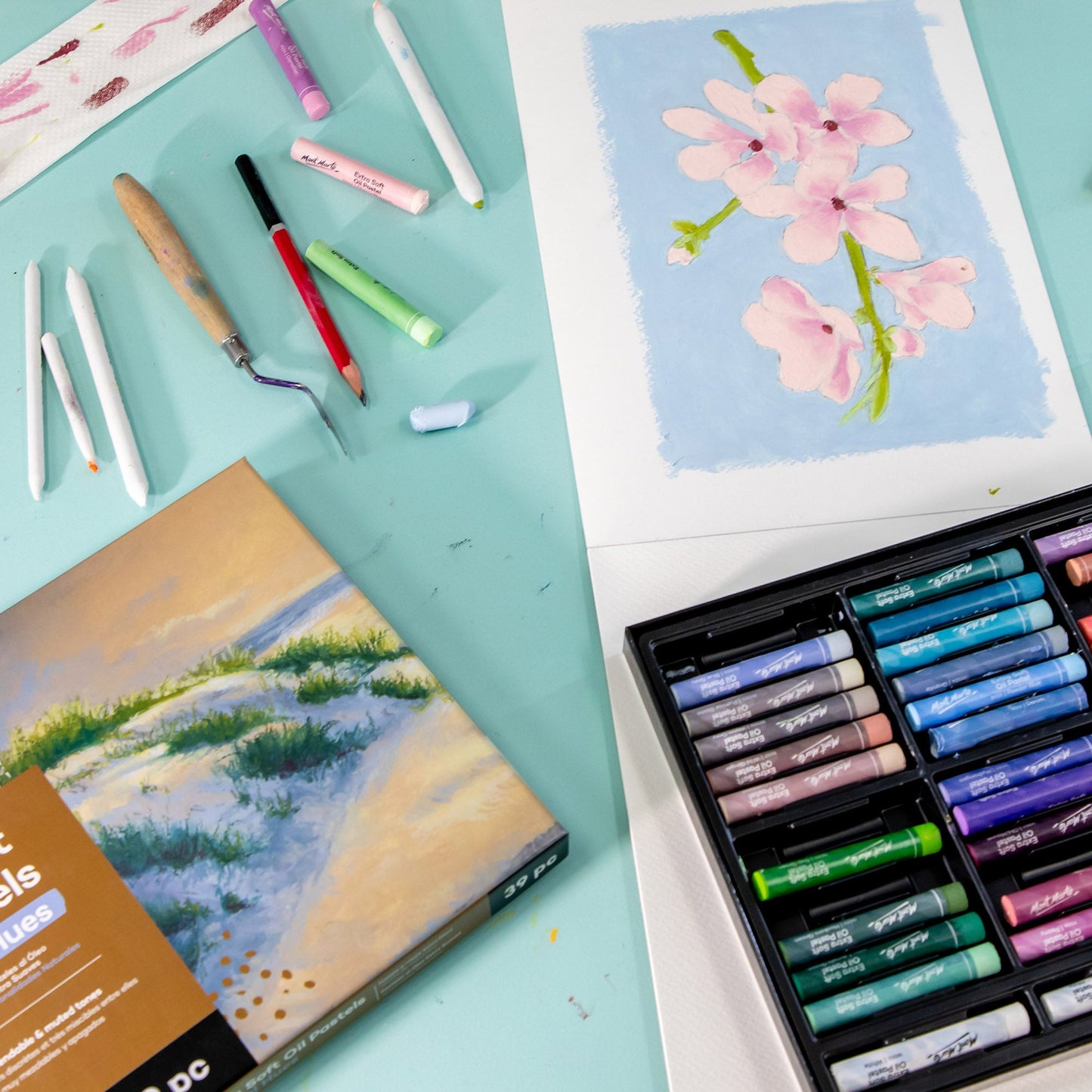 Mont Marte Premium Extra Soft Oil Pastels Natural Hue 26pc