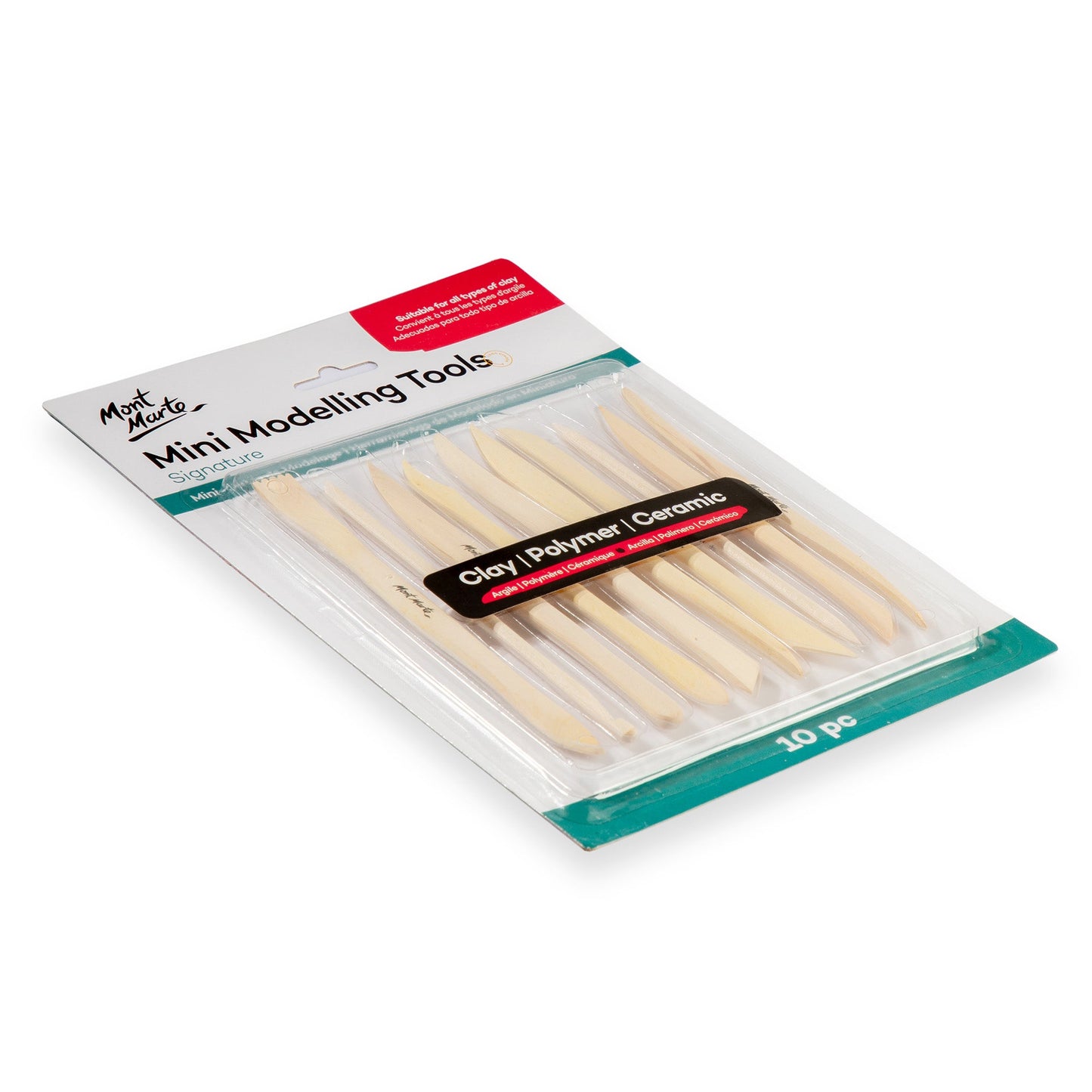 Mont Marte Sculpting - Mini Boxwood Modelling Tools 10pc