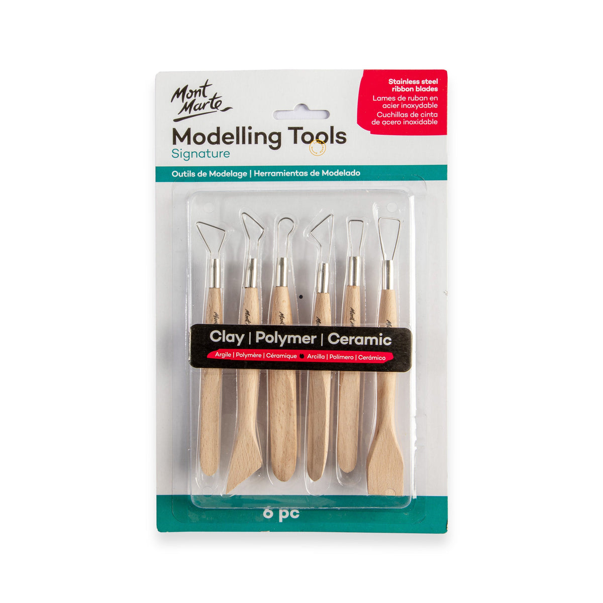 Mont Marte Sculpting - Single End Tools 6pc