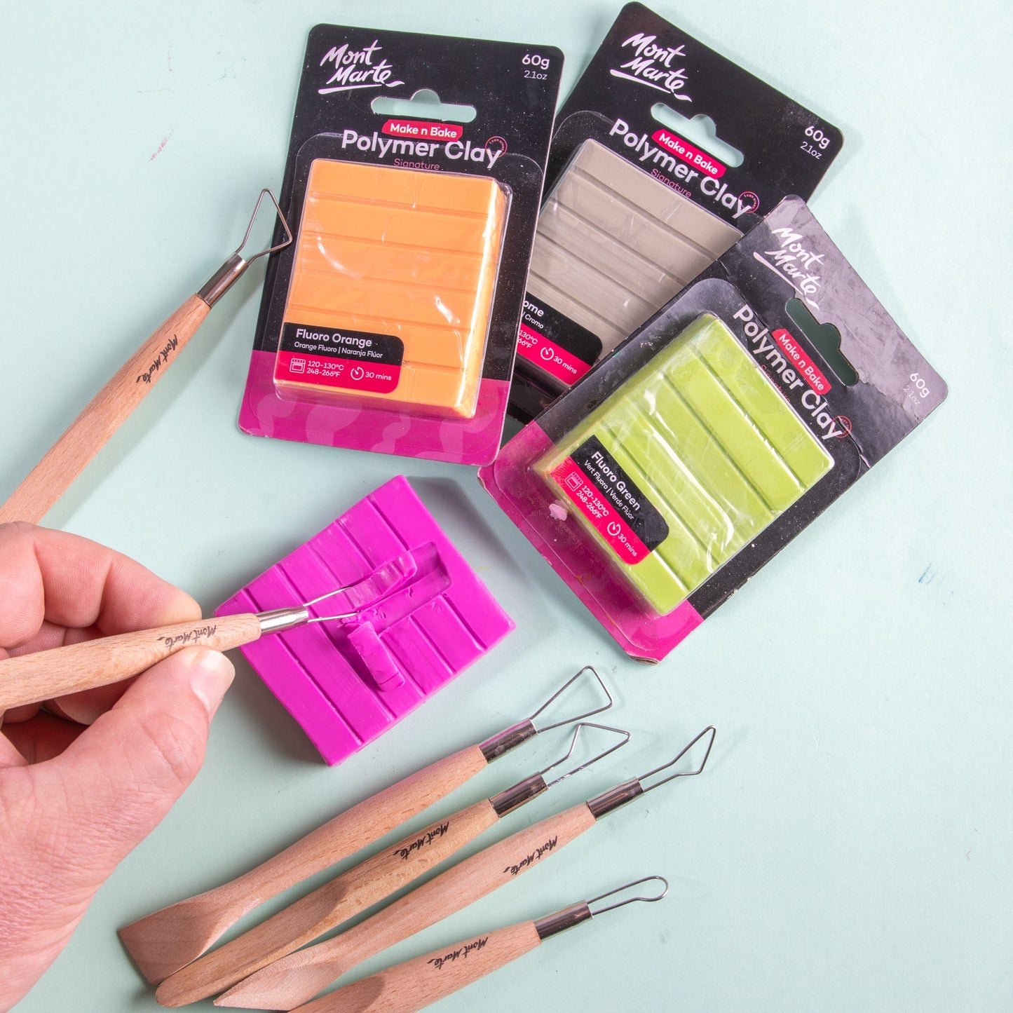 Mont Marte Sculpting - Single End Tools 6pc