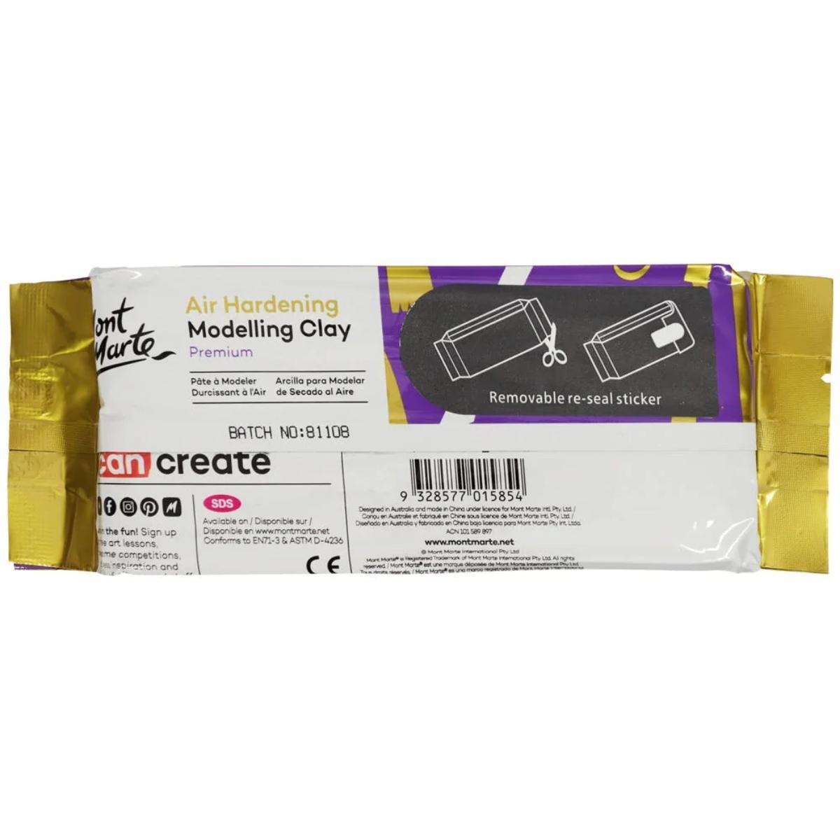 Mont Marte Air Hardening Modelling Clay - Terracotta 500gm