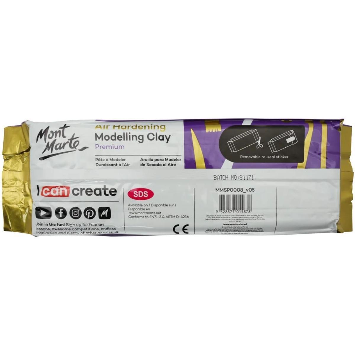 Mont Marte Air Hardening Modelling Clay - Terracotta 2kg