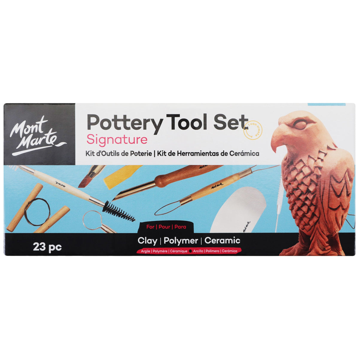 Mont Marte Pottery Tool Set 23pc