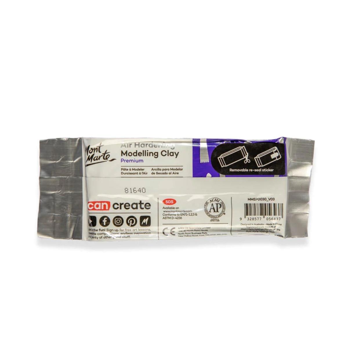 Mont Marte Air Hardening Modelling Clay - White 250g