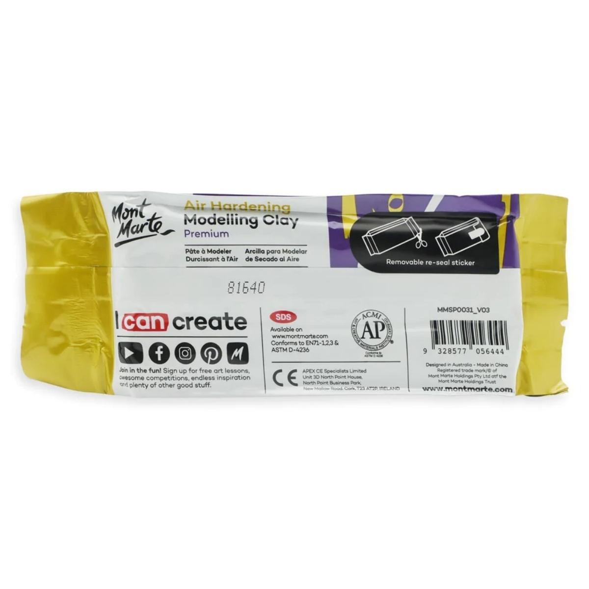 Mont Marte Air Hardening Modelling Clay - Terracotta 250g